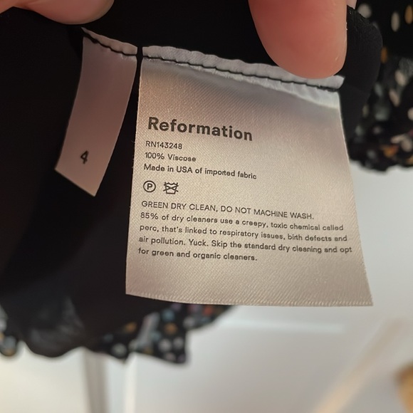 Stunning SEXY, reformation mini dress, polkadot, FLIRTY FUN ruffles NWOT 4 👠 - Picture 5 of 6